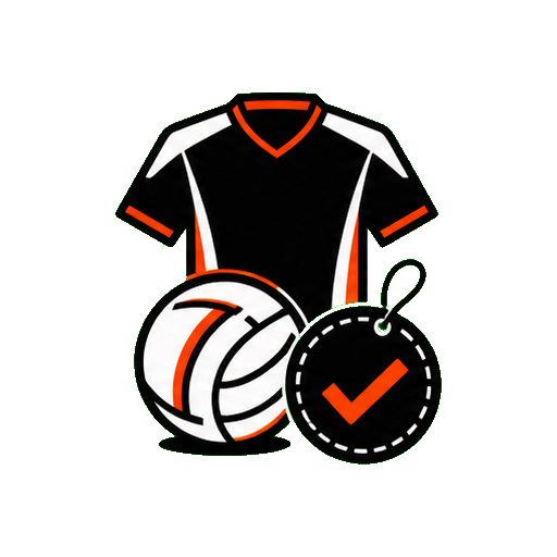 Sample approval icon with club jersey, ball, and approval tag