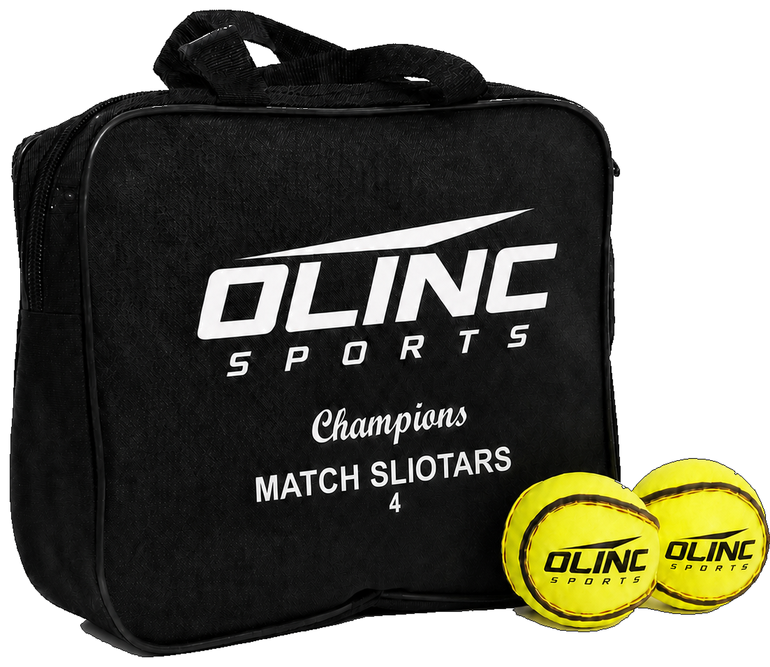 Olinc Sports match sliotars with branded carry bag