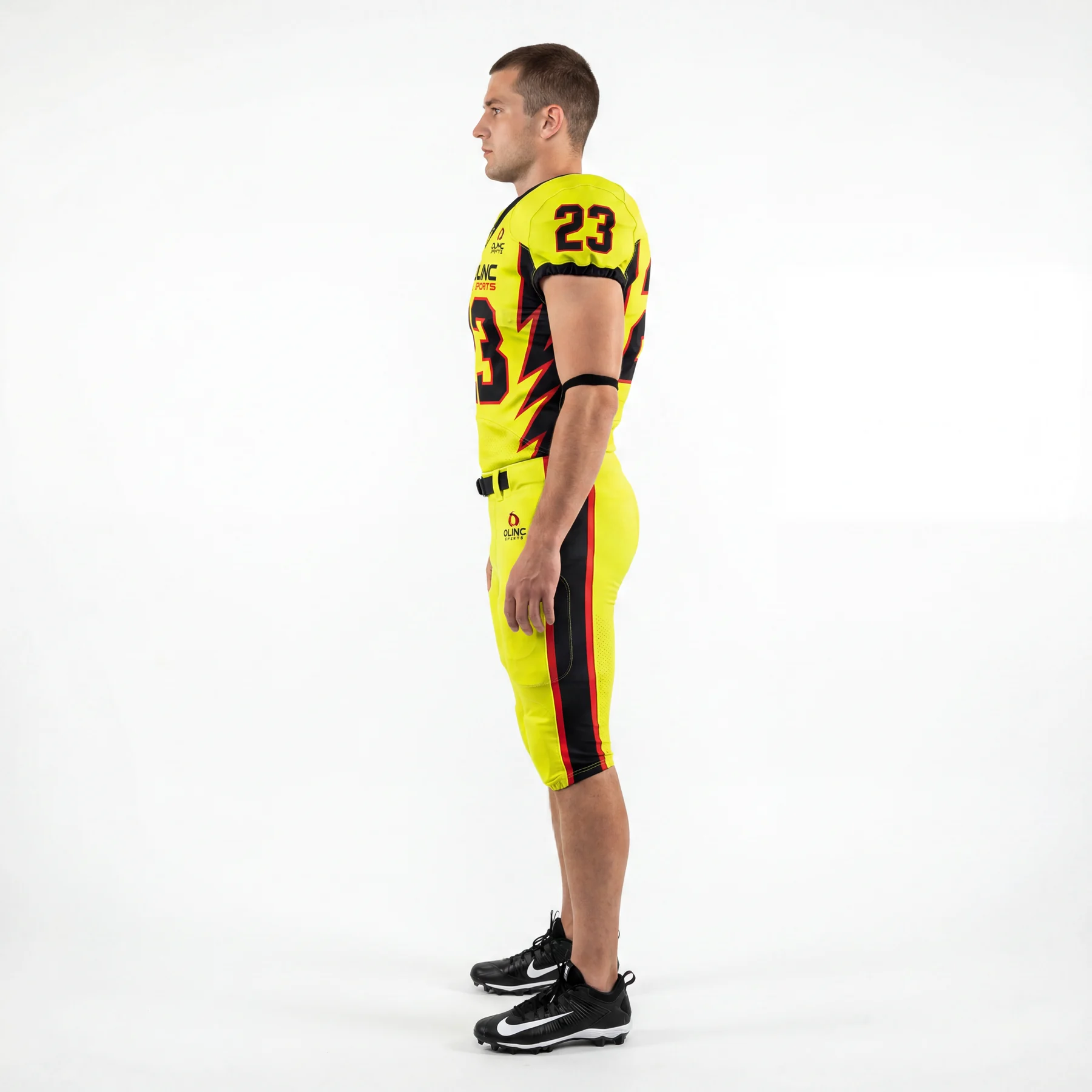 Olinc Sports 280 GSM American Football Uniform Set product view 3 for American Football custom manufacturing