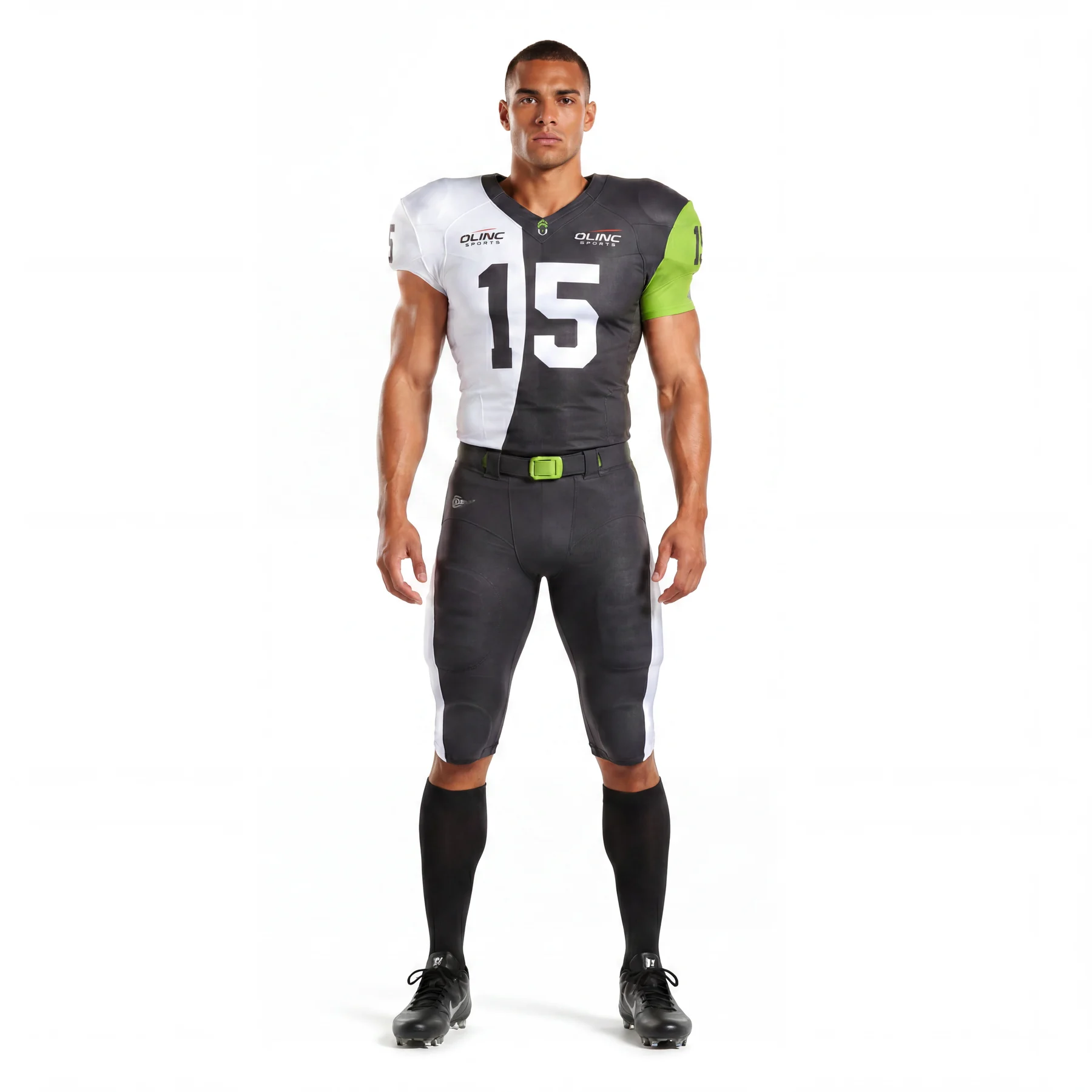 Olinc Sports Asymmetric Pro-Cut American Football Uniform product view 1 for American Football custom manufacturing