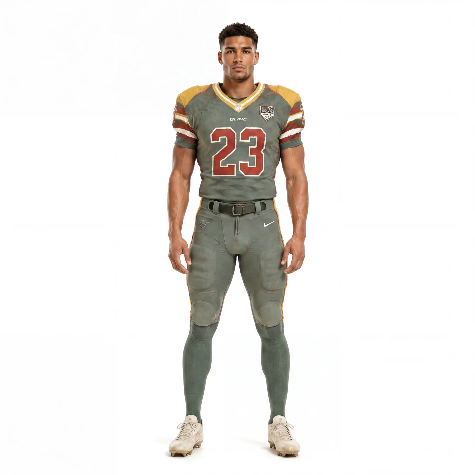 Olinc Sports Retro Gridiron American Football Uniform product view 1 for American Football custom manufacturing