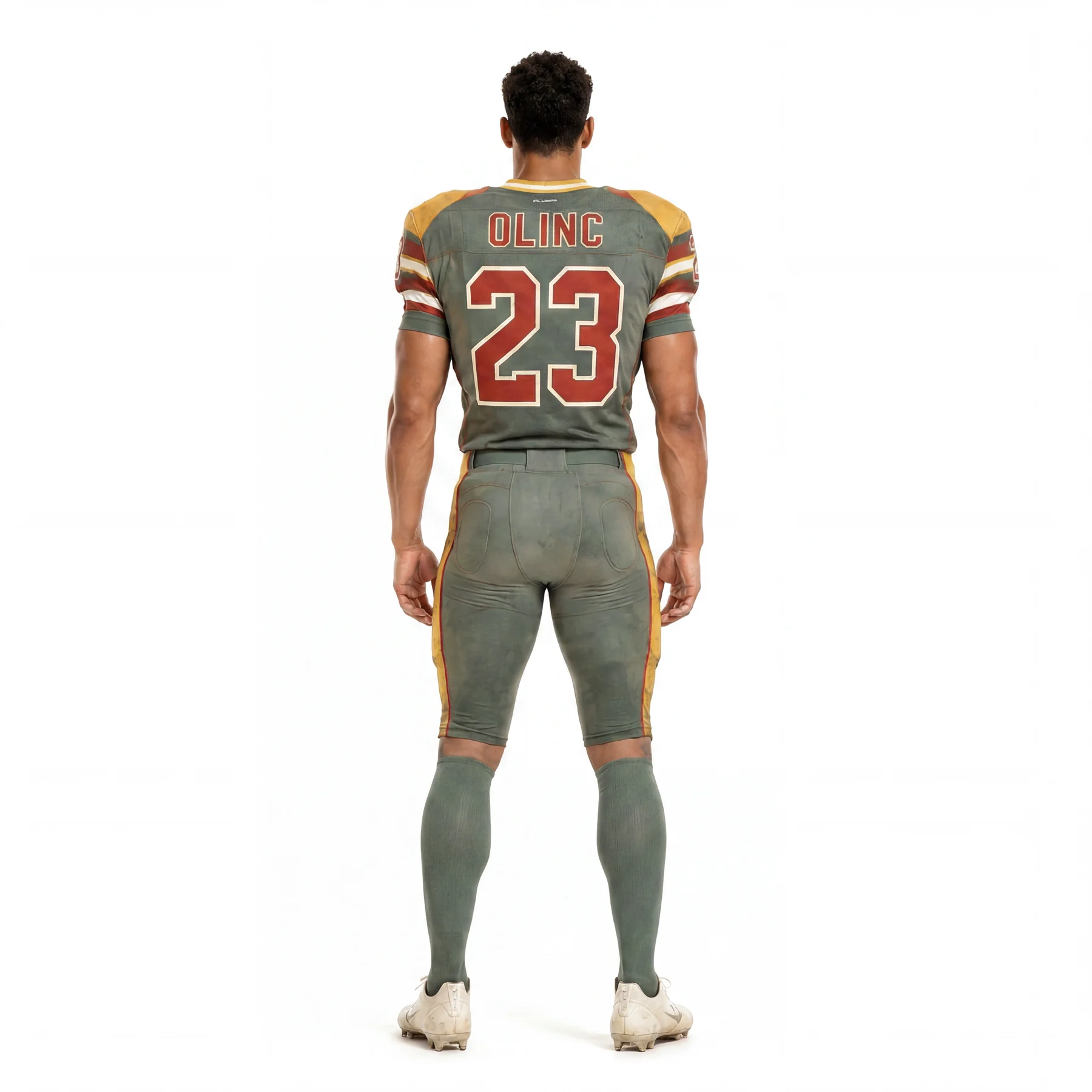 Olinc Sports Retro Gridiron American Football Uniform product view 2 for American Football custom manufacturing