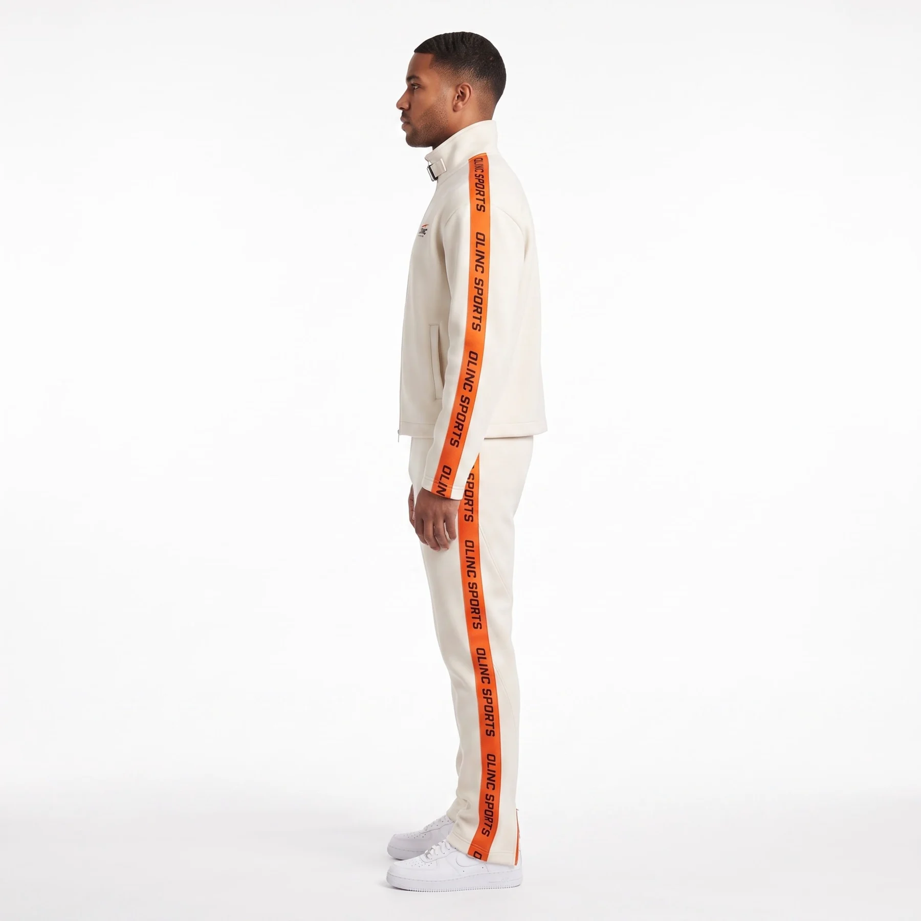 Olinc Sports 420 GSM Architectural Bonded-Scuba Tracksuit product view 3 for custom manufacturing