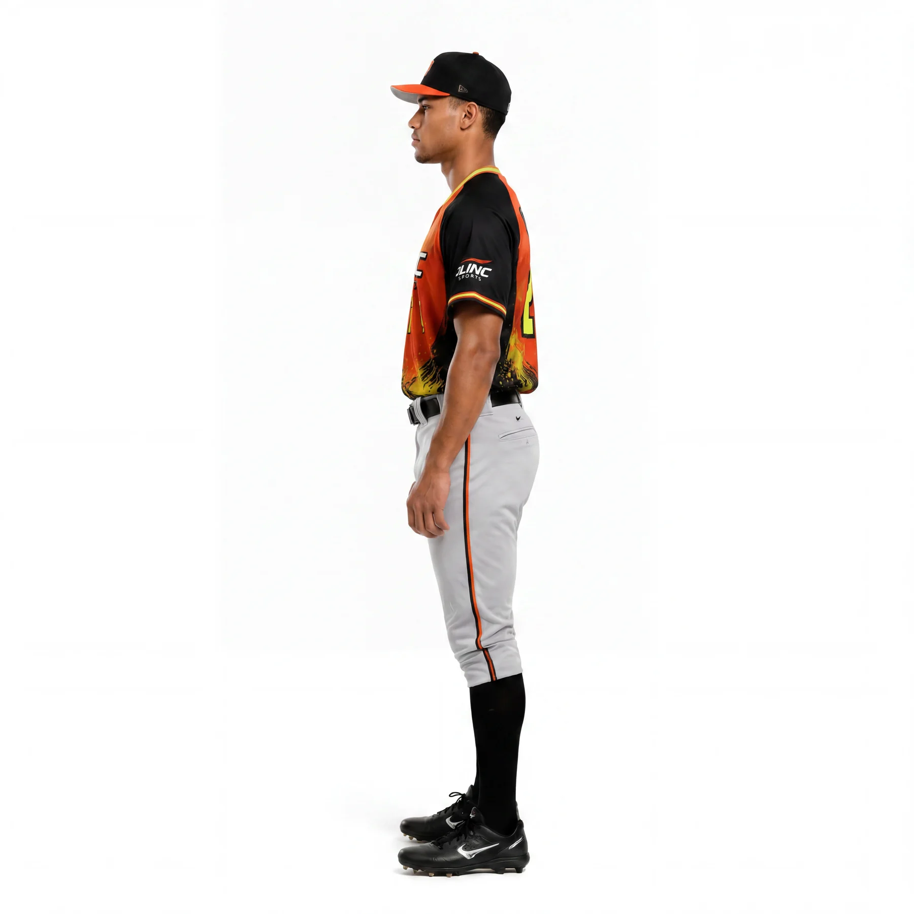 Olinc Sports 280 GSM Pro-Cut Baseball Jersey product view 3 for Baseball custom manufacturing