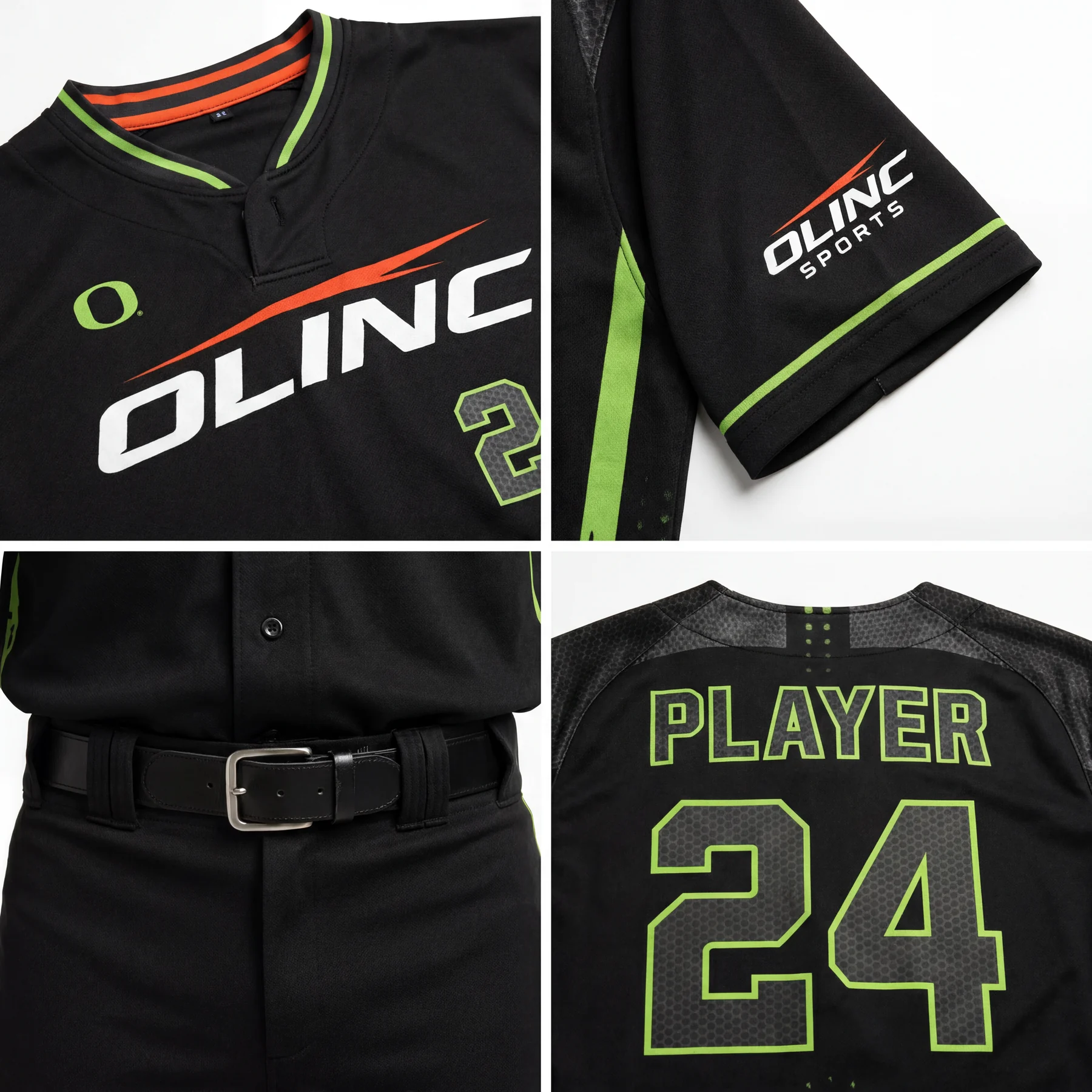 Olinc Sports Double-Knit Pro Baseball Jersey product view 4 for Baseball custom manufacturing