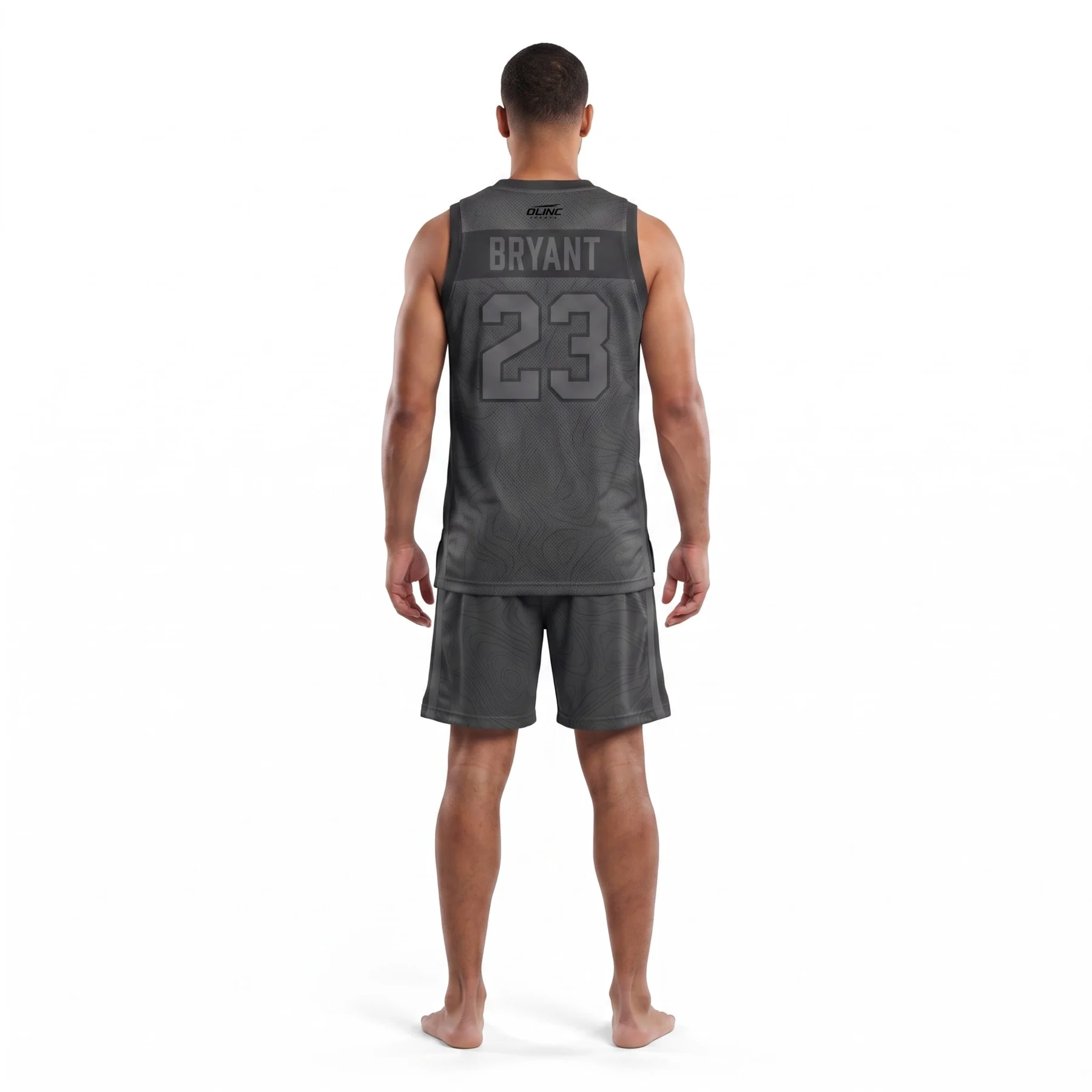 Olinc Sports 200 GSM Pro-Cut Basketball Uniform Set product view 2 for custom manufacturing