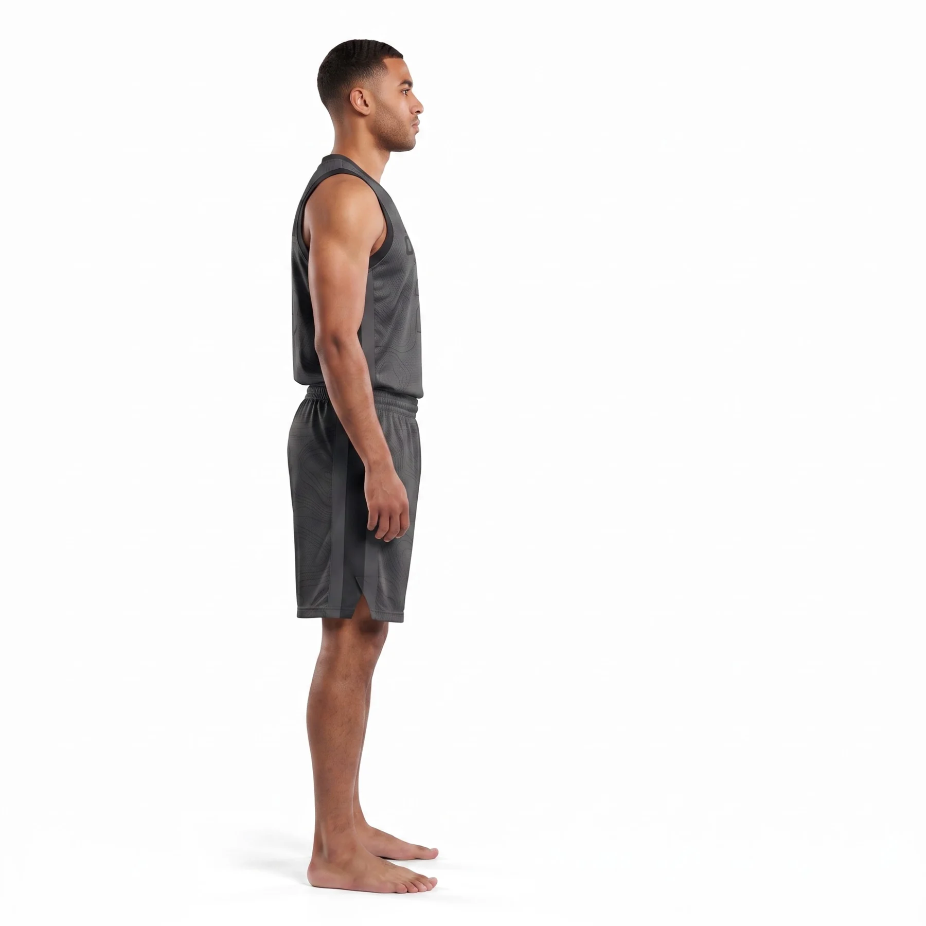 Olinc Sports 200 GSM Pro-Cut Basketball Uniform Set product view 3 for custom manufacturing