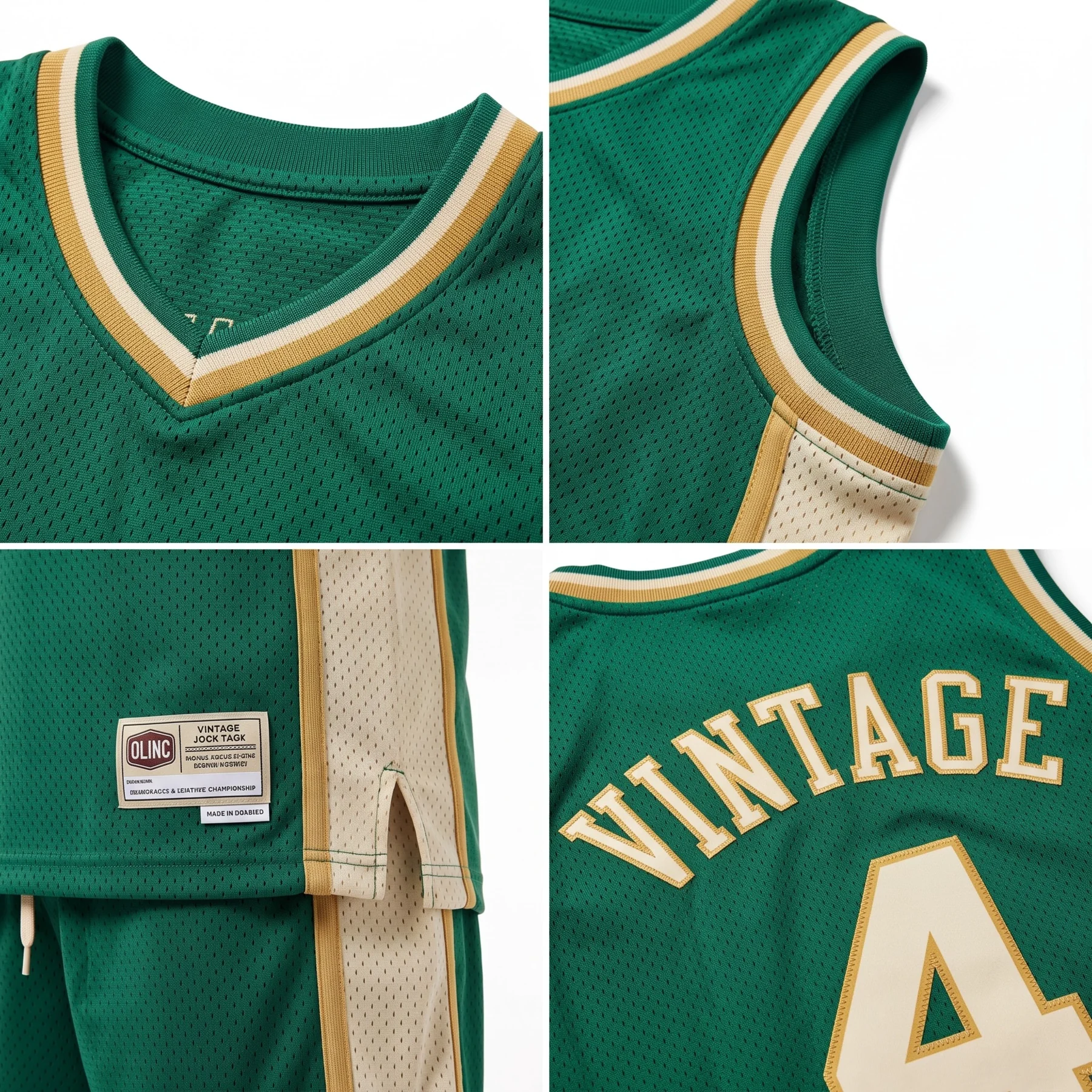 Olinc Sports 220 GSM Retro Tackle-Twill Basketball Uniform product view 4 for custom manufacturing