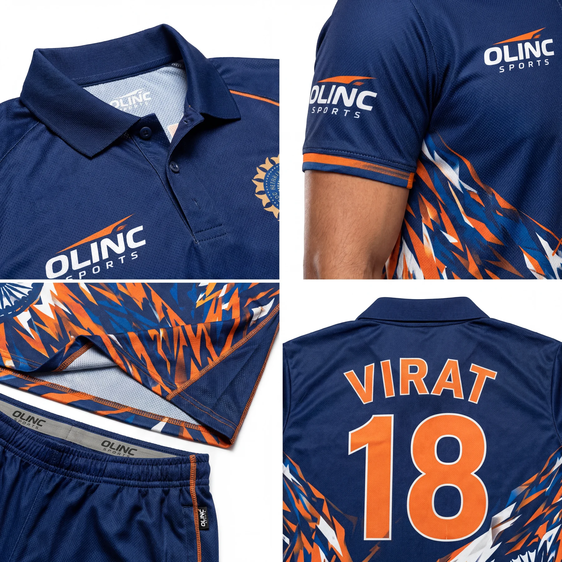 Olinc Sports Full Sublimation T20 Cricket Uniform product view 4 for Cricket custom manufacturing
