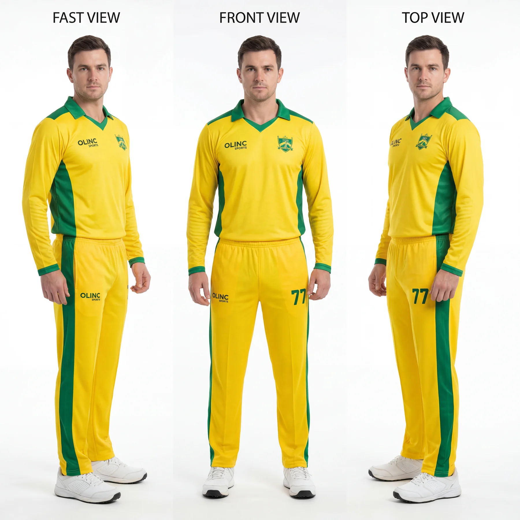 Olinc Sports Retro Heritage T20 Cricket Kit product view 1 for Cricket custom manufacturing