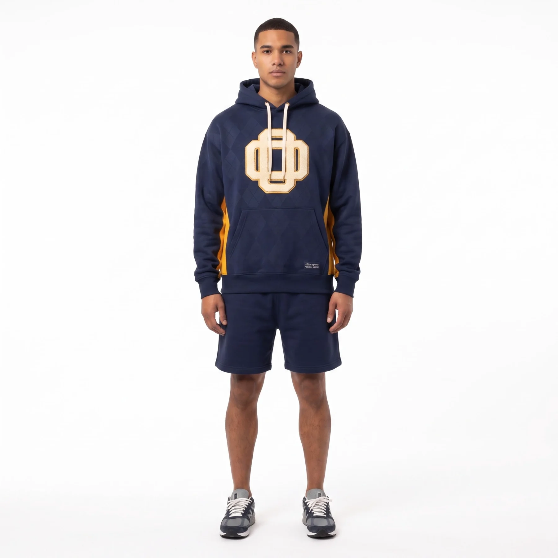 Olinc Sports 400 GSM Chenille Embroidery Oversized Hoodie product view 1 for custom manufacturing