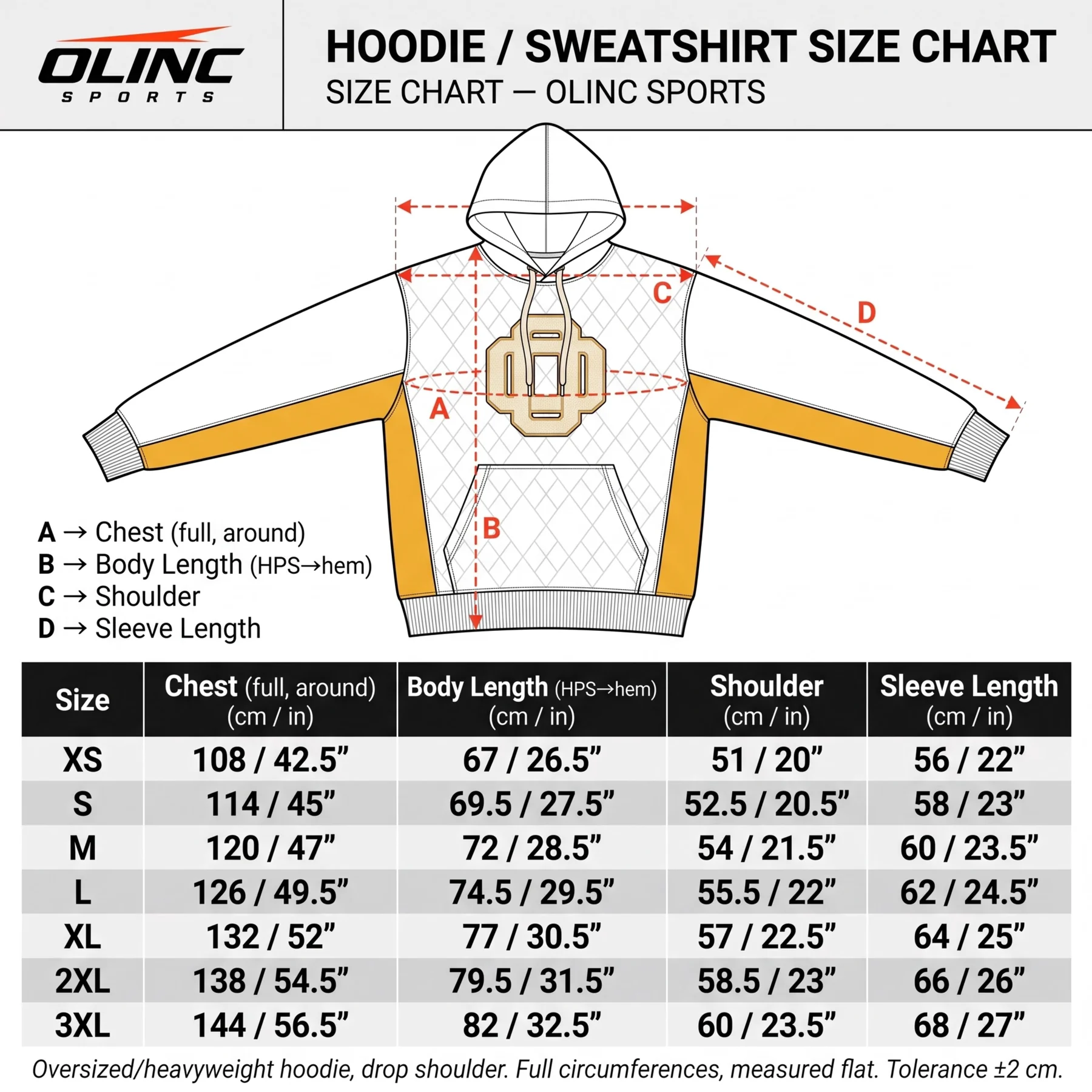 Olinc Sports 400 GSM Chenille Embroidery Oversized Hoodie product view 6 for custom manufacturing