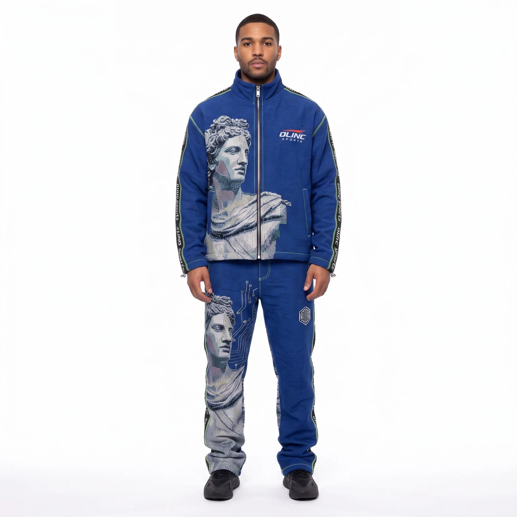 550 GSM Tapestry Jacquard Tracksuit for Tracksuits buyers