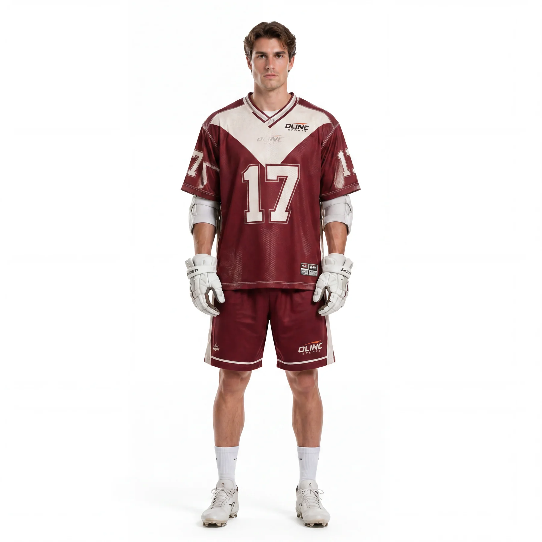 Olinc Sports Retro Field Lacrosse Jersey product view 1 for Lacrosse custom manufacturing