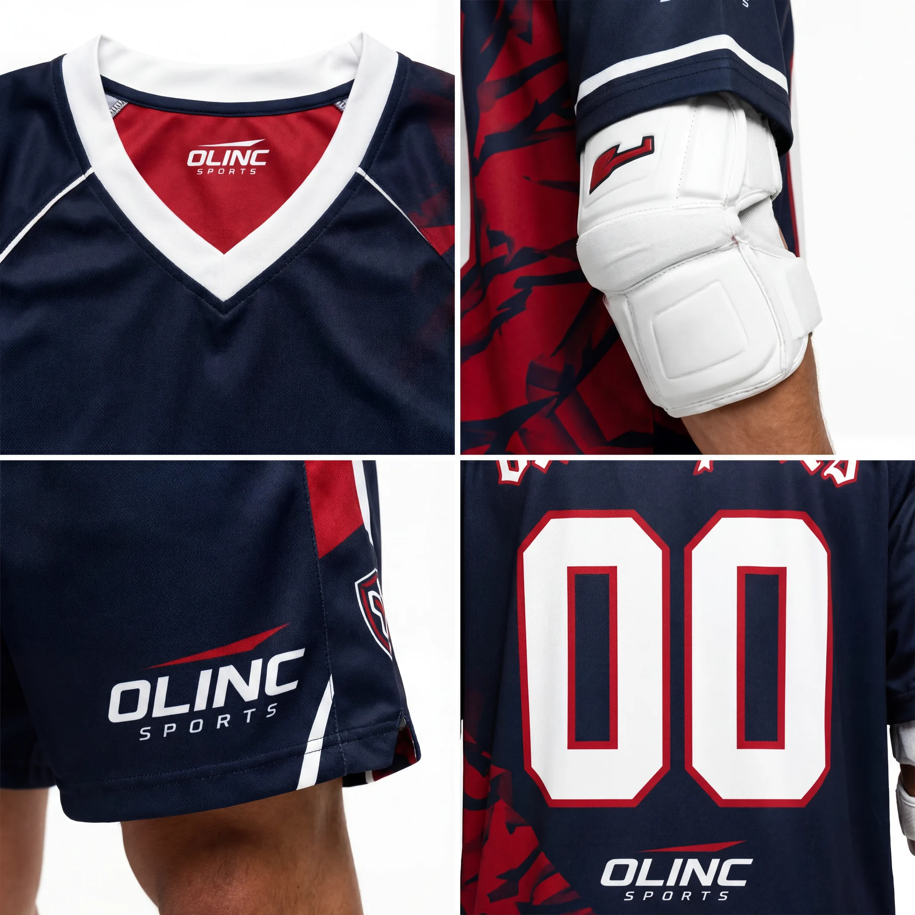 Olinc Sports Reversible Lacrosse Practice Jersey product view 4 for Lacrosse custom manufacturing