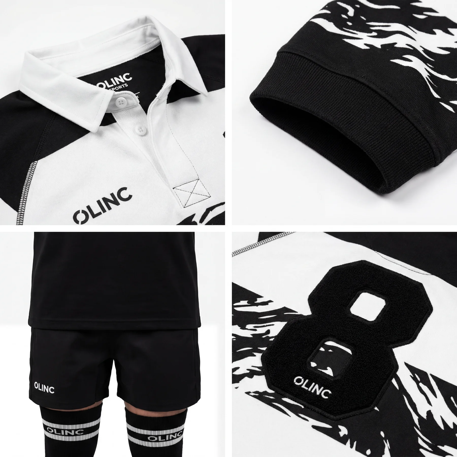 Olinc Sports Heavyweight 320 GSM Rugby Jersey product view 4 for Rugby custom manufacturing