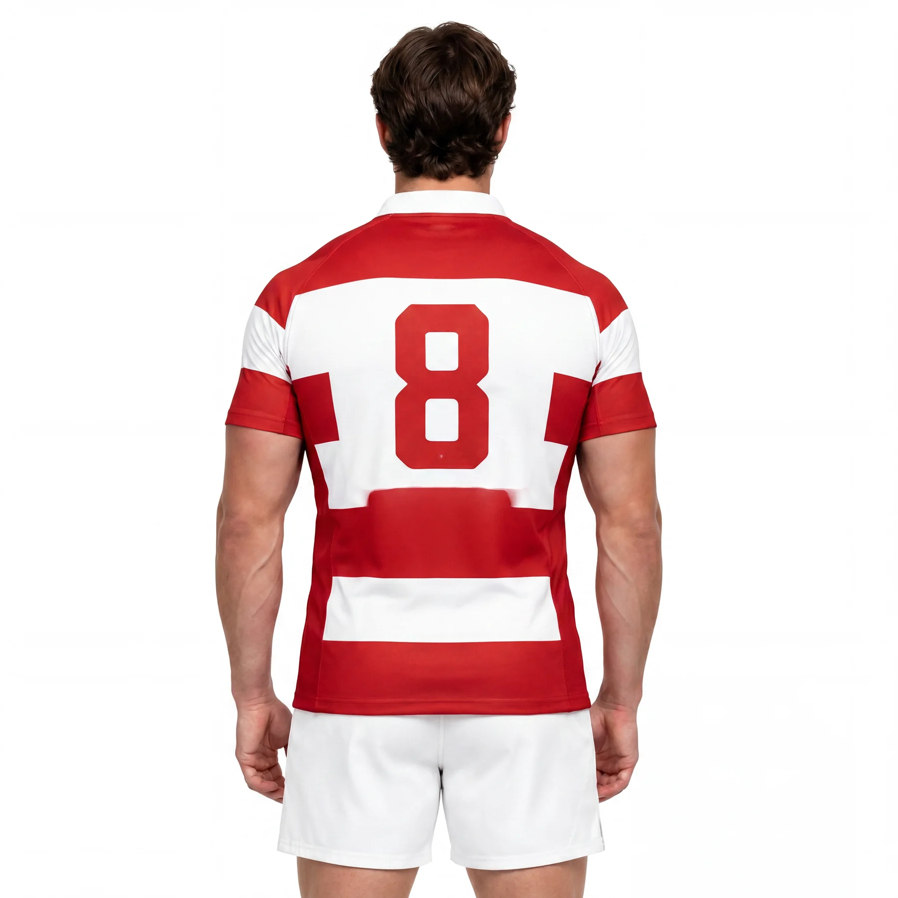 Olinc Sports Hooped Cotton Rugby Match Jersey product view 2 for Rugby custom manufacturing