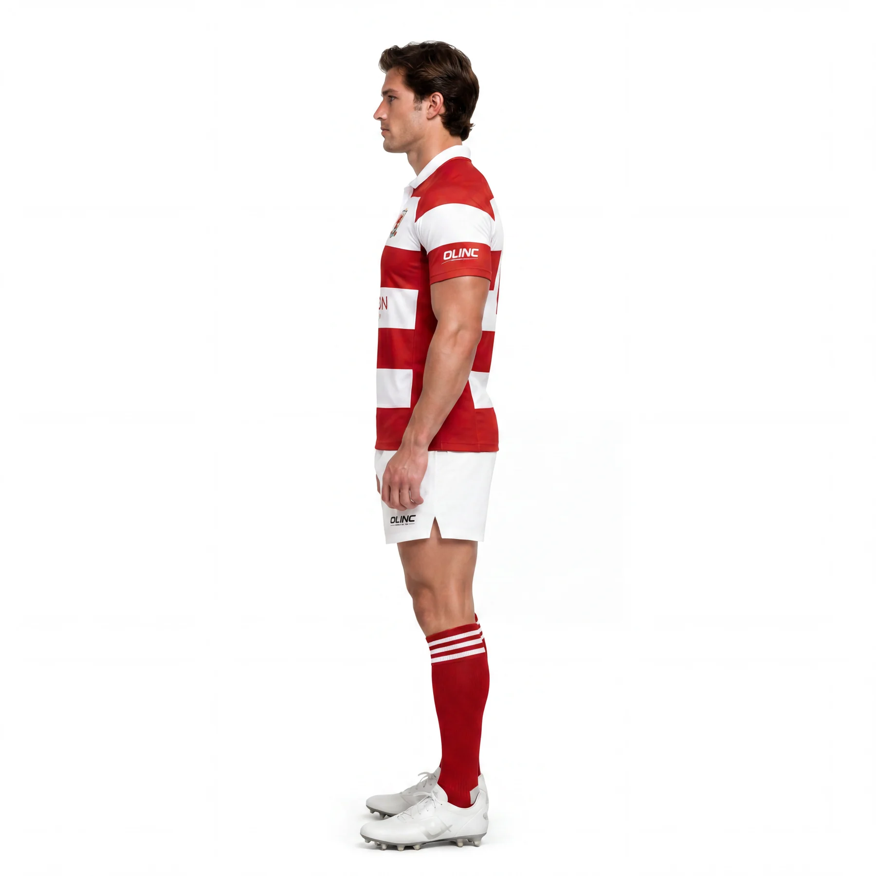 Olinc Sports Hooped Cotton Rugby Match Jersey product view 3 for Rugby custom manufacturing