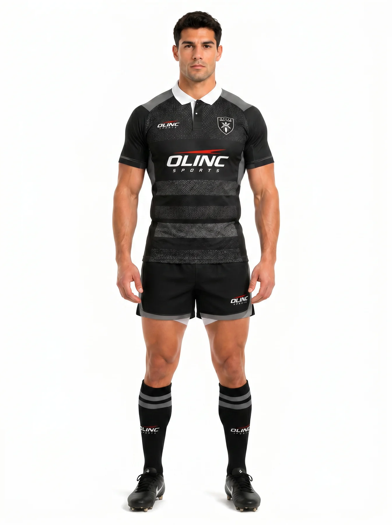 Olinc Sports Polyester Mesh Rugby Match Jersey product view 1 for Rugby custom manufacturing