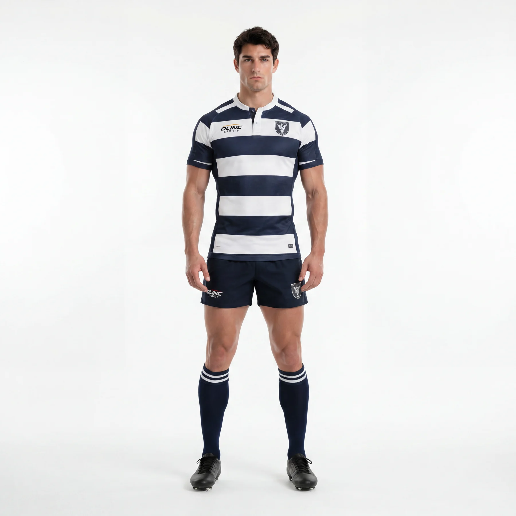 Olinc Sports Slim Fit Sevens Rugby Jersey product view 1 for Rugby custom manufacturing