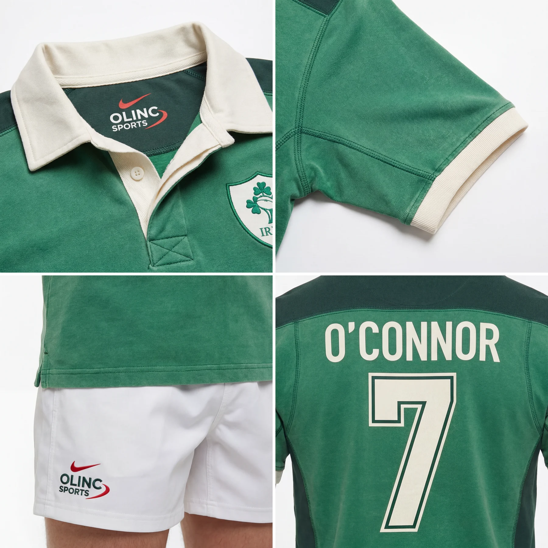 Olinc Sports V-Yoke Rugby League Match Jersey product view 4 for Rugby custom manufacturing
