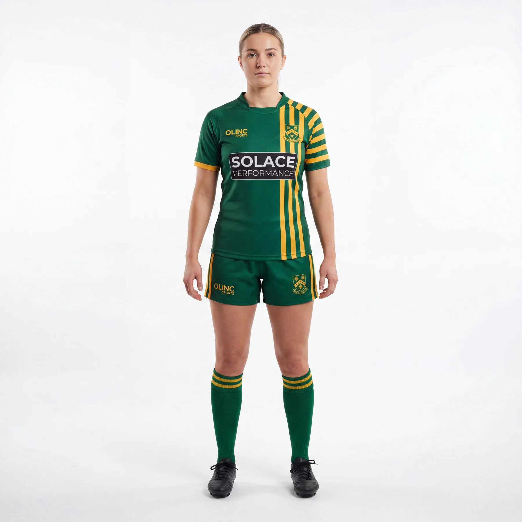Olinc Sports Women's Asymmetric Rugby Match Jersey product view 1 for Rugby custom manufacturing