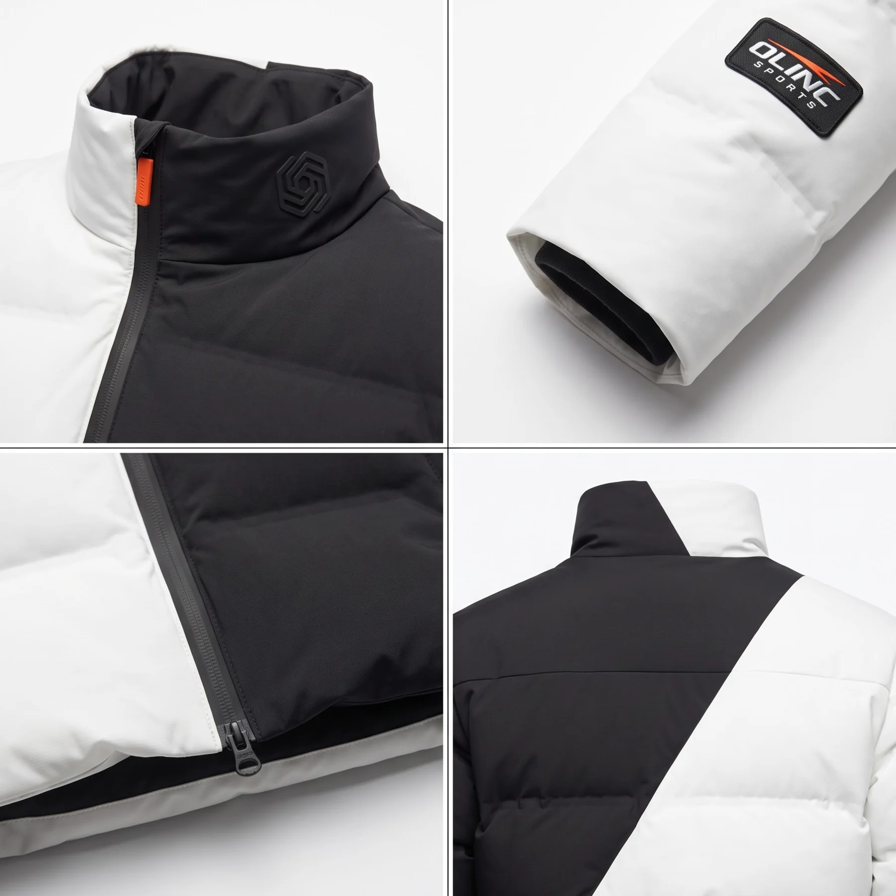 Olinc Sports Sonic-Welded 800-Fill Puffer Jacket product view 4 for custom manufacturing