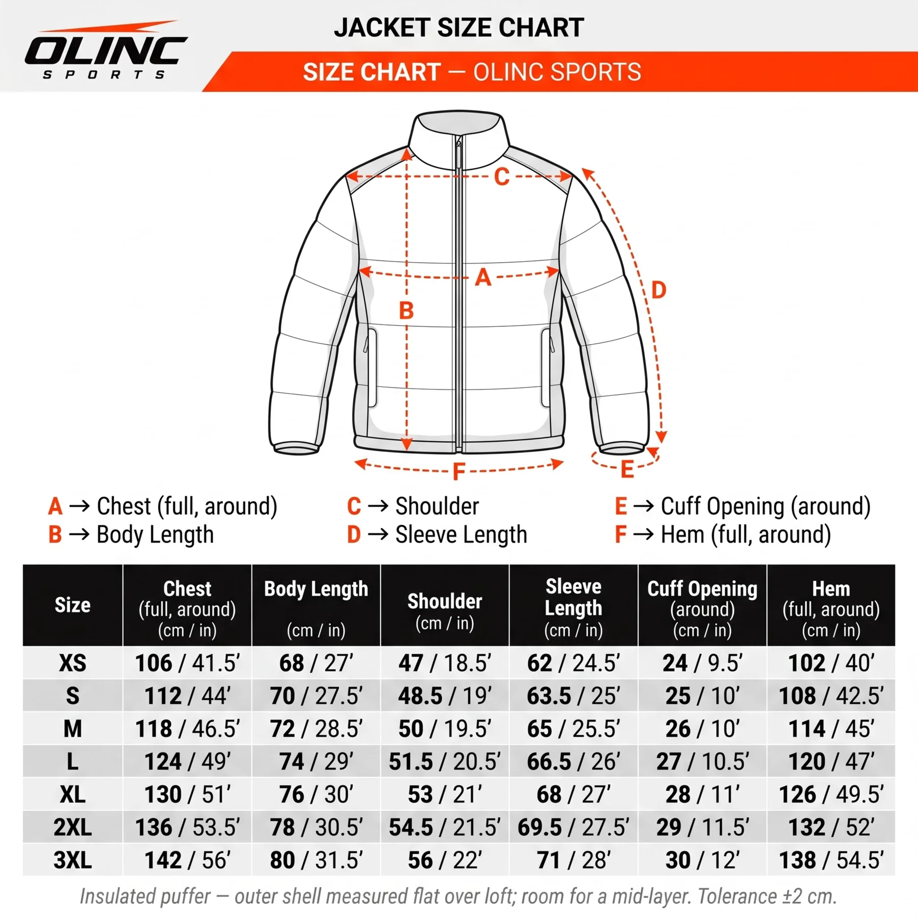 Olinc Sports Sonic-Welded 800-Fill Puffer Jacket product view 6 for custom manufacturing
