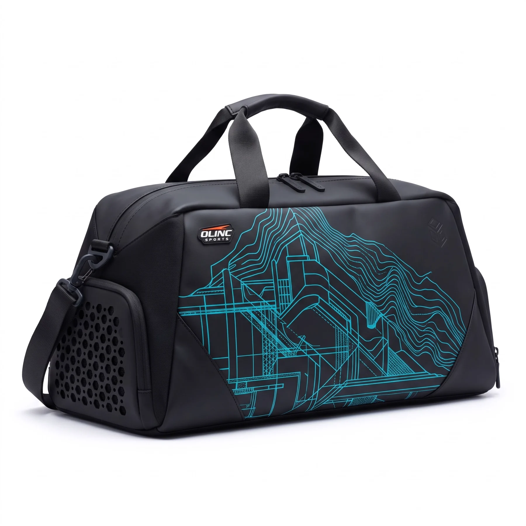 Olinc Sports 840D Ballistic-Nylon Gym Duffel Bag product view 3 for custom manufacturing